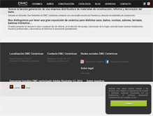 Tablet Screenshot of dmc-ceramicas.com